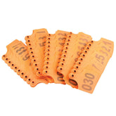 1-100 Cattle Number Ear Tag 6x7cm Set - Medium Orange Cow Sheep Livestock Label - Next Deals AU