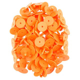 1-100 Cattle Number Ear Tag 6x7cm Set - Medium Orange Cow Sheep Livestock Label - Next Deals AU