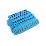 1-100 Cattle Number Ear Tags 5x4cm Set - Small Blue Pig Goat Livestock Label - Next Deals AU