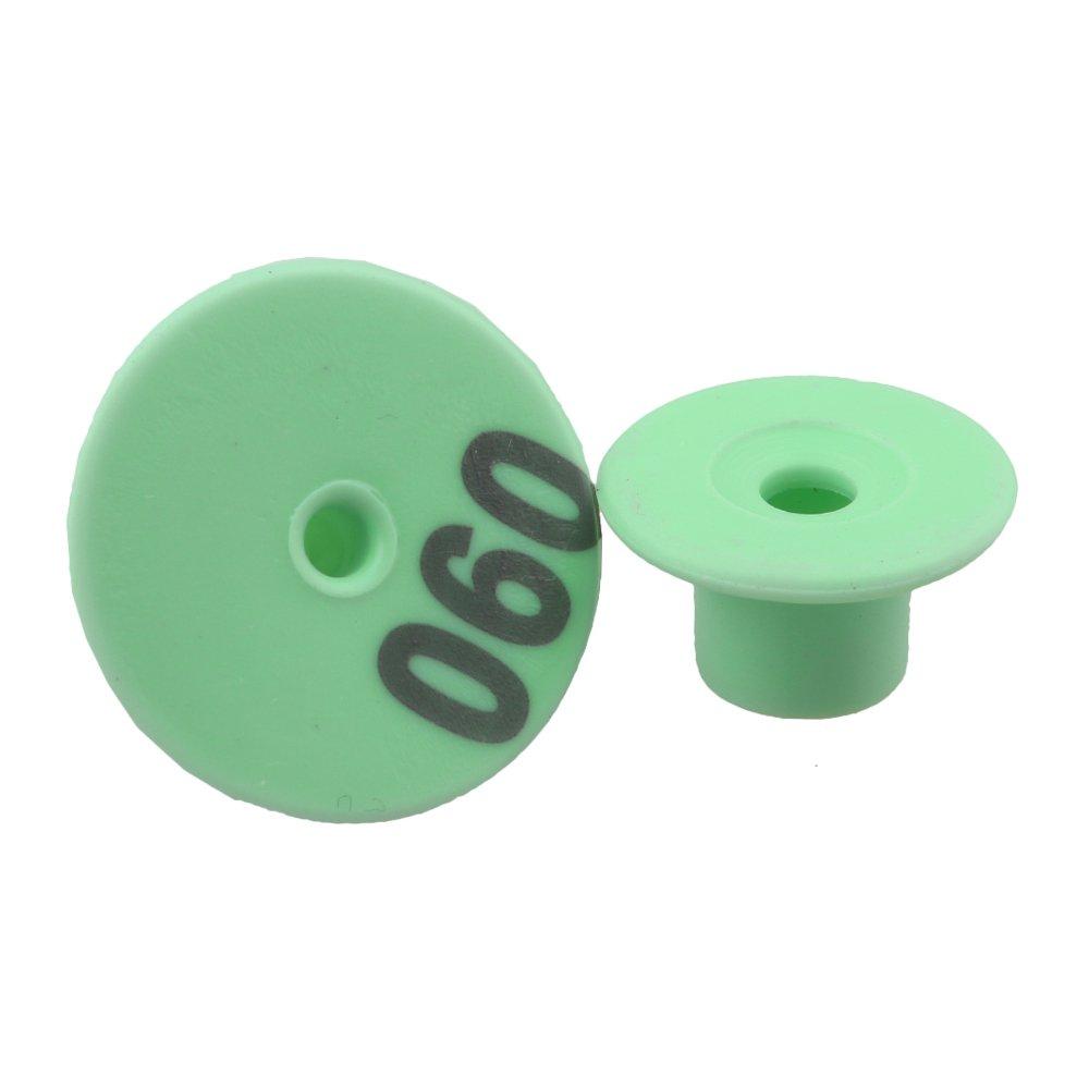 1-100 Cattle Number Ear Tags Set - Round Green Pig Sheep Goat Livestock Label - Next Deals AU