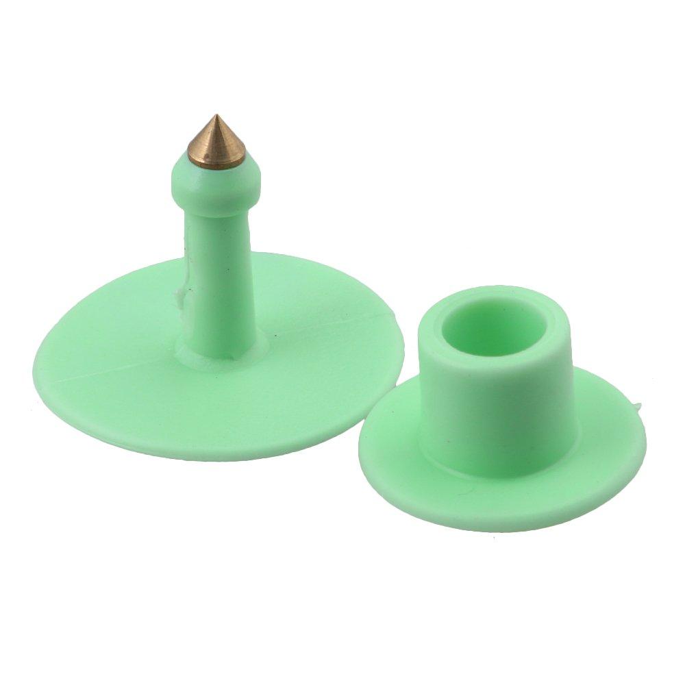 1-100 Cattle Number Ear Tags Set - Round Green Pig Sheep Goat Livestock Label - Next Deals AU