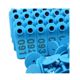 1-100 Cattle Number Ear Tags Set 5x2cm - Blue Small Cow Sheep Pig Livestock Label - Next Deals AU