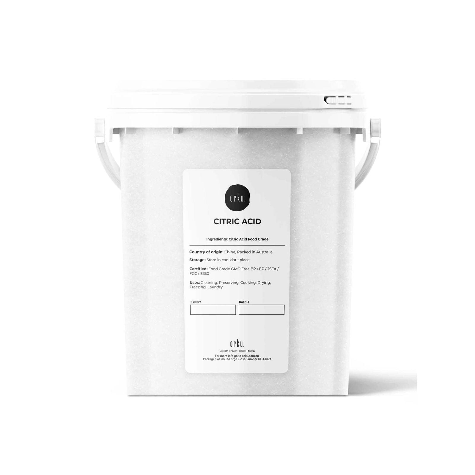 1.2Kg Citric Acid Powder Tub - Food Grade Anhydrous GMO Preservative Free c6h807 - Next Deals AU