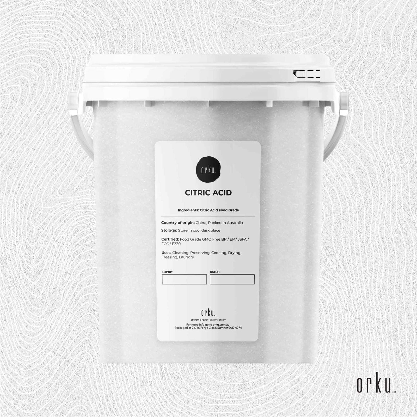 1.2Kg Citric Acid Powder Tub - Food Grade Anhydrous GMO Preservative Free c6h807 - Next Deals AU