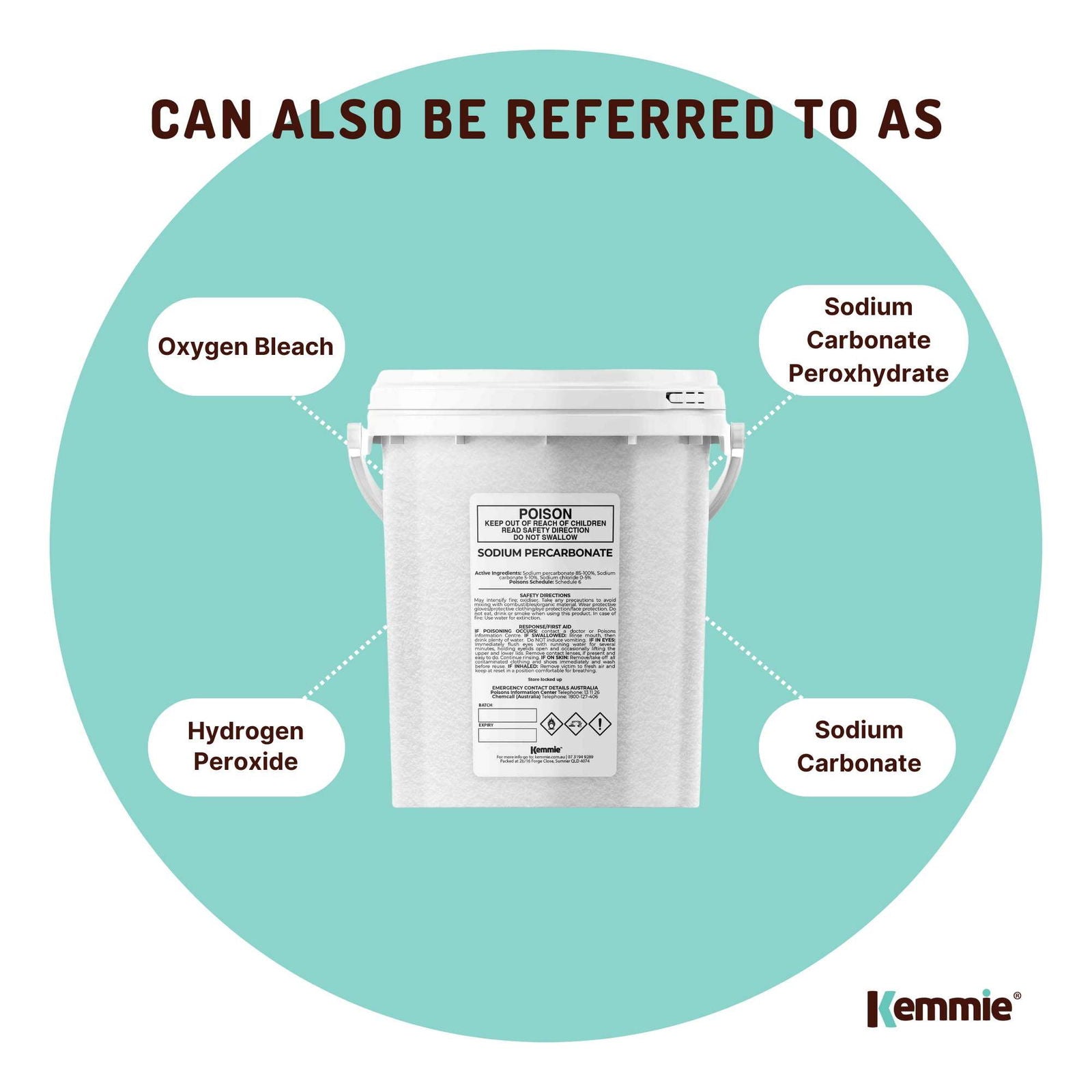 1.3Kg Sodium Percarbonate Tub - Eco Laundry Cleaner Brew Sanitiser Oxygen Bleach - Next Deals AU