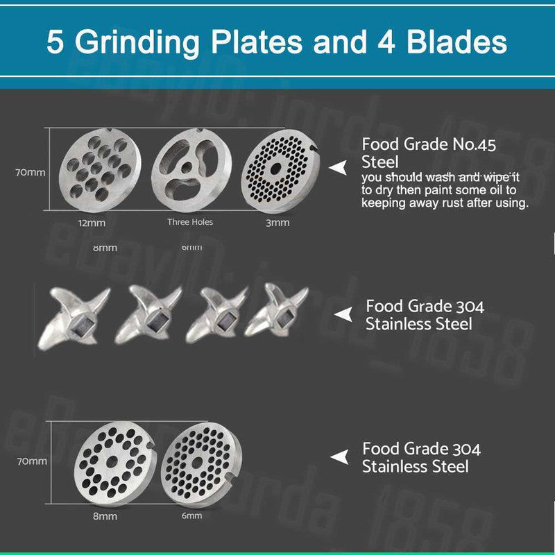1.63HP Commercial Meat Mincer- Electric Grinder & Sausage Maker Filler 1200W - Next Deals AU