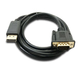 1.8M Display Port DP Male To VGA/M Cable Converter Connector Adaptor - Next Deals AU