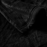 1000GSM Luxury Quality 2 Ply Mink Blanket Black 200 x 240 cm - Next Deals AU
