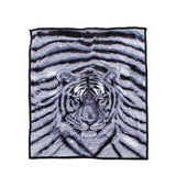 1000GSM White Tiger Luxury Quality 2 Ply Mink Blanket 200 x 240 cm - Next Deals AU