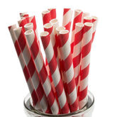 1000 Bulk Wholesale Pack Red White Drinking Straws Biodegradable Eco Paper Birthday Party Event Bistro Bar Cafe Take Away - Next Deals AU