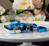 100 Pack of 5x8cm Clear PVC Plastic Folding Packaging Small rectangle/square Boxes for Wedding Jewelry Gift Party Favor Model Candy Chocolate Soap Box - Next Deals AU