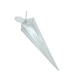 100 Pack of Clear Pyramid Triangle Shaped Small Clear Gift Box - Bomboniere Jewelry Gift Party Favor Model Candy Chocolate Soap Box - Next Deals AU