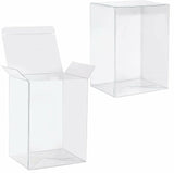 100 Pack of Large Plastic 22x14.5cm Rectangle Cube Box - Exhibition Gift Product Showcase Clear Plastic Shop Display Storage Packaging Box - Next Deals AU