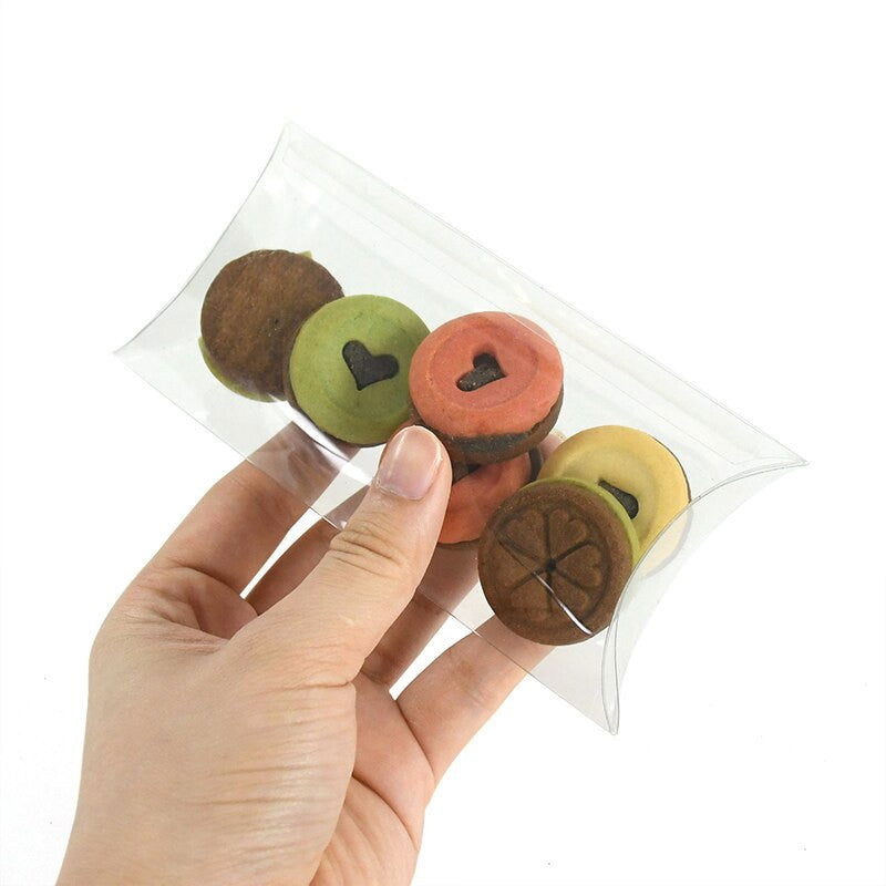 100 Pack of Pillow Rectangle Shaped Gift Box - Wedding or Product Bomboniere Jewelry Gift Party Favor Model Candy Chocolate Soap Box - Next Deals AU