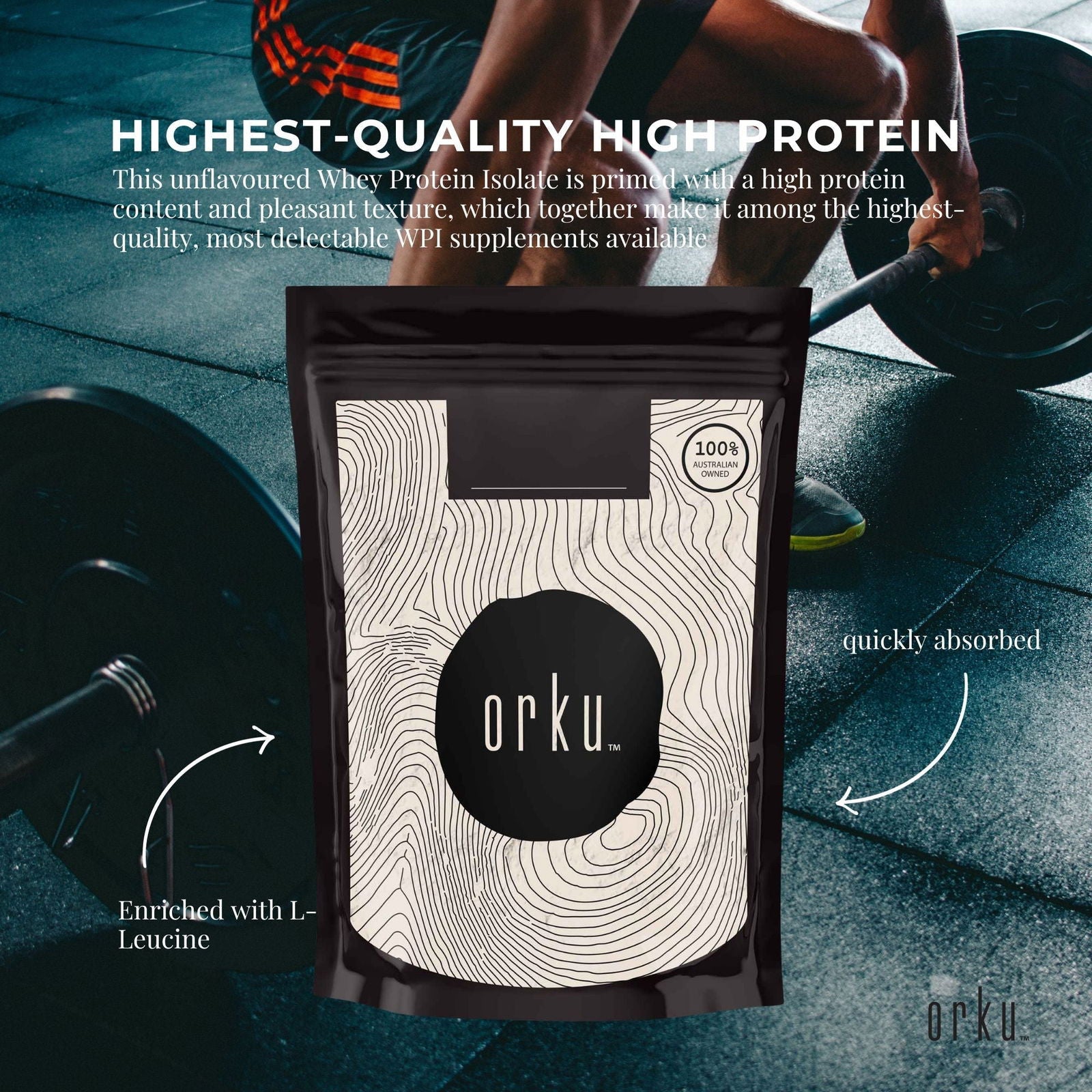 100g Native Unflavoured Whey Protein Isolate Powder - Shake WPI Supplement - Next Deals AU