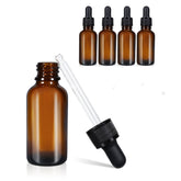 100ml (5 Pack) Amber Glass Dropper Bottle Liquid Essential Oils Bottle Bottles Leakproof Glass Tincture Bottles - Next Deals AU