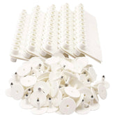 100x Cattle Ear Tags 5x2cm Set - Mini White Blank Pig Goat Livestock Label - Next Deals AU