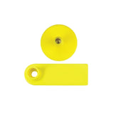 100x Cattle Ear Tags 5x2cm Set - Mini Yellow Blank Pig Goat Livestock Label - Next Deals AU