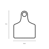 100x Cattle Ear Tags 6x7cm Set - Medium White Blank Cow Sheep Livestock Label - Next Deals AU