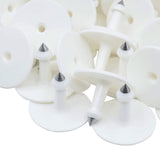 100x Cattle Ear Tags 6x7cm Set - Medium White Blank Cow Sheep Livestock Label - Next Deals AU