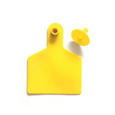 100x Cattle Ear Tags 7.5x10cm Set - XL Yellow Blank Cow Sheep Livestock Labels - Next Deals AU