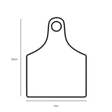 100x Cattle Ear Tags 7x10cm Set - Large White Blank Cow Sheep Livestock Label - Next Deals AU