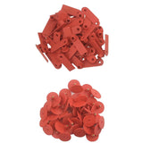 100x Cattle Ear Tags Set - 5x2cm Mini Red Blank Cow Pig Sheep Livestock Label - Next Deals AU