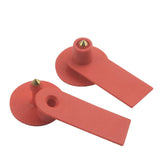 100x Cattle Ear Tags Set - 5x2cm Mini Red Blank Cow Pig Sheep Livestock Label - Next Deals AU