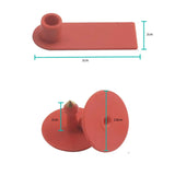 100x Cattle Ear Tags Set - 5x2cm Mini Red Blank Cow Pig Sheep Livestock Label - Next Deals AU