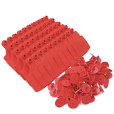 100x Cattle Ear Tags Set - 7.5x10cm XL Red Blank Pig Cow Sheep Livestock Label - Next Deals AU