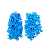 100x Cattle Ear Tags Set - Round Blue Pig Sheep Goat Small Blank Livestock Label - Next Deals AU