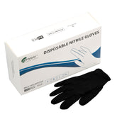 100x Nitrile Black Industrial Mechanic Tattoo Food Disposable Gloves Medium - Next Deals AU