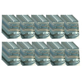 100x Resealable Aluminium Pouches 18x26cm - Windowed Zip Close Food Storage Bag - Next Deals AU