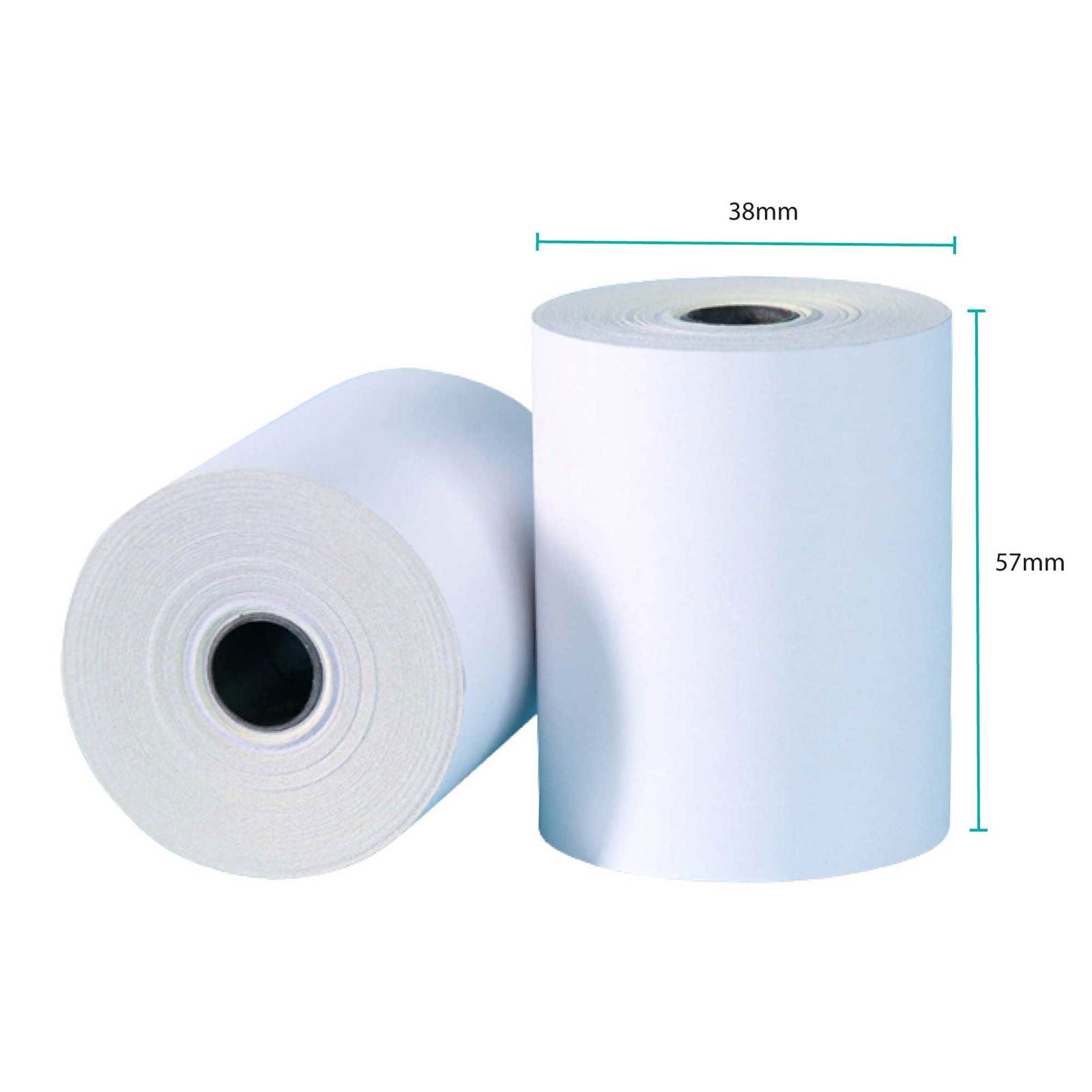 100x Thermal Paper Rolls 57x38mm - 9.5m Register EFTPOS POS Receipt Bulk - Next Deals AU