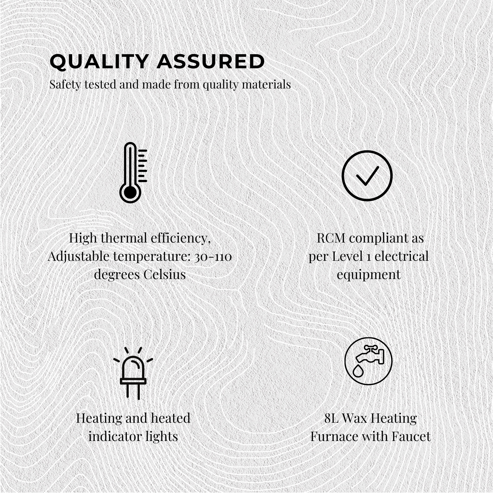 10L Candle Wax Heater Black With Tap - Soy Wax Melter Candle Making Pot - Next Deals AU