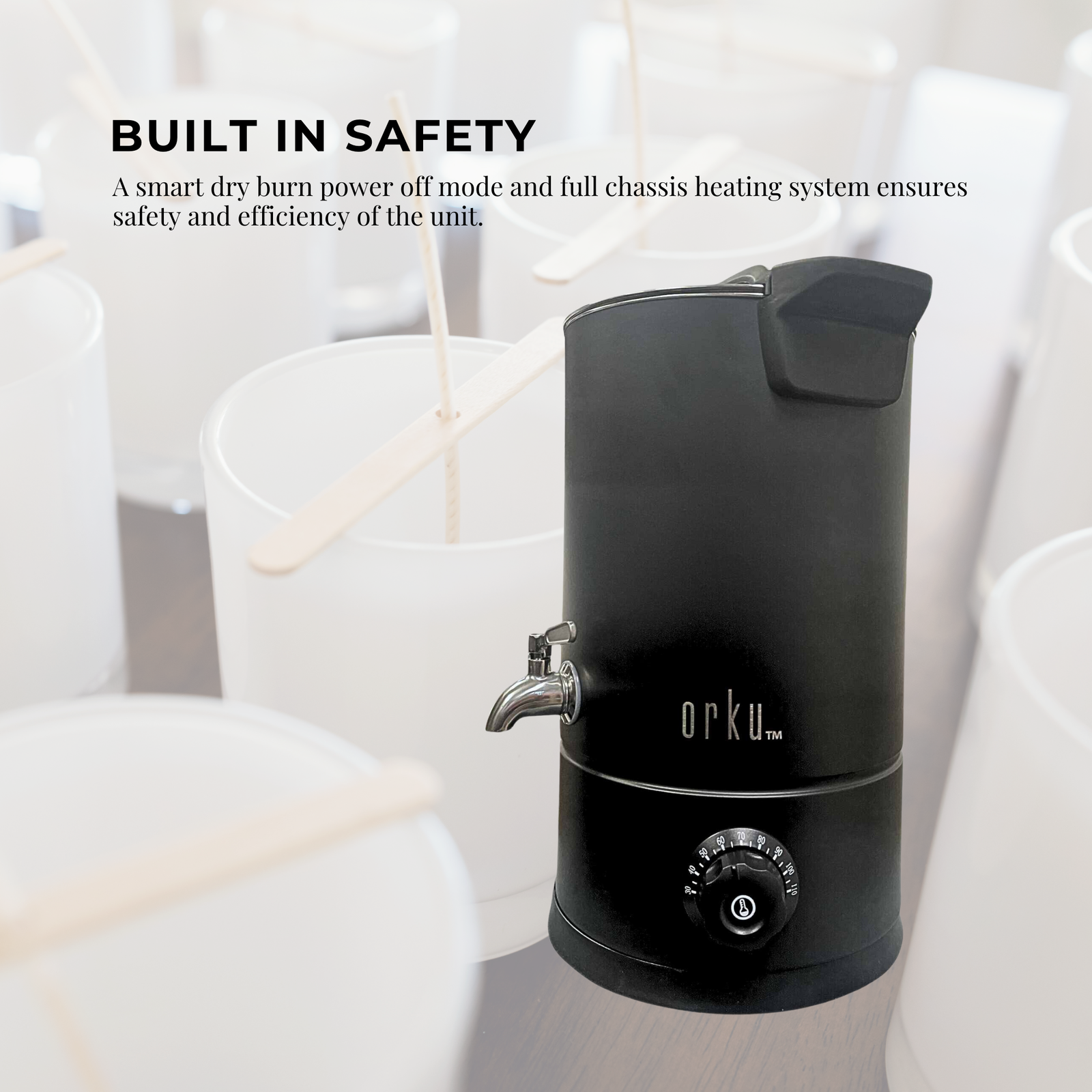 10L Candle Wax Heater Black With Tap - Soy Wax Melter Candle Making Pot - Next Deals AU