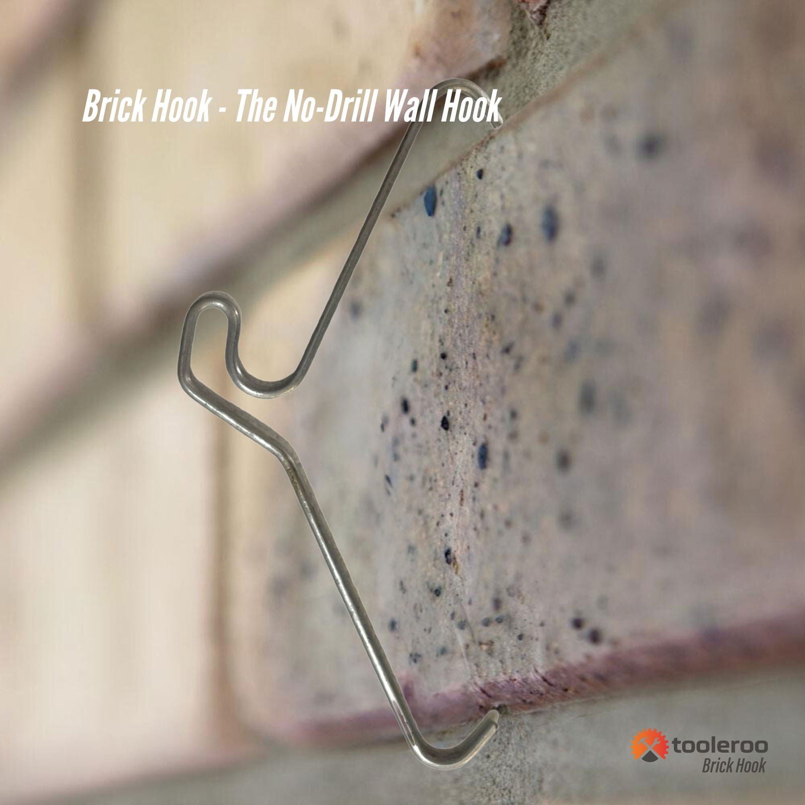 10 Pack 76mm (3") Brick Wall Hooks - Clips Hangers For Pictures Plants - Next Deals AU