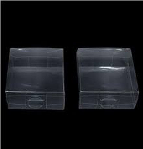 10 Pack of 15*15*4cm Clear PVC Plastic Folding Packaging Small rectangle/square Boxes for Wedding Jewelry Gift Party Favor Model Candy Chocolate Soap Box - Next Deals AU