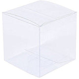 10 Pack of 7cm Clear PVC Plastic Folding Packaging Small rectangle/square Boxes for Wedding Jewelry Gift Party Favor Model Candy Chocolate Soap Box - Next Deals AU