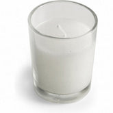 10 White Wax Clear Glass Holder Votive Candle - Wedding Event Centrepiece Table Decoration - Next Deals AU