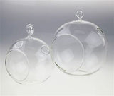 10 x Hanging Clear Glass Ball Tealight Candle Holder - 8cm Diameter / High - Wedding Globe Decoration Terrarium Succulent Plant Mini Garden Holder Decor Craft Gift - Next Deals AU