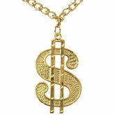 10cm Big Daddy Gold Chain Chunky Necklace Rapper 90s Hip Hop Fake $ Dollar Sign - Next Deals AU