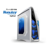 Huntkey MVP Pro Gaming computer chassis - Blue (No PSU Included, NO FAN Included)