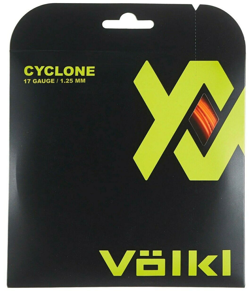 1 Pack Volkl Cyclone 17g/1.25mm Tennis Racquet Strings - Fluro Orange - Next Deals AU