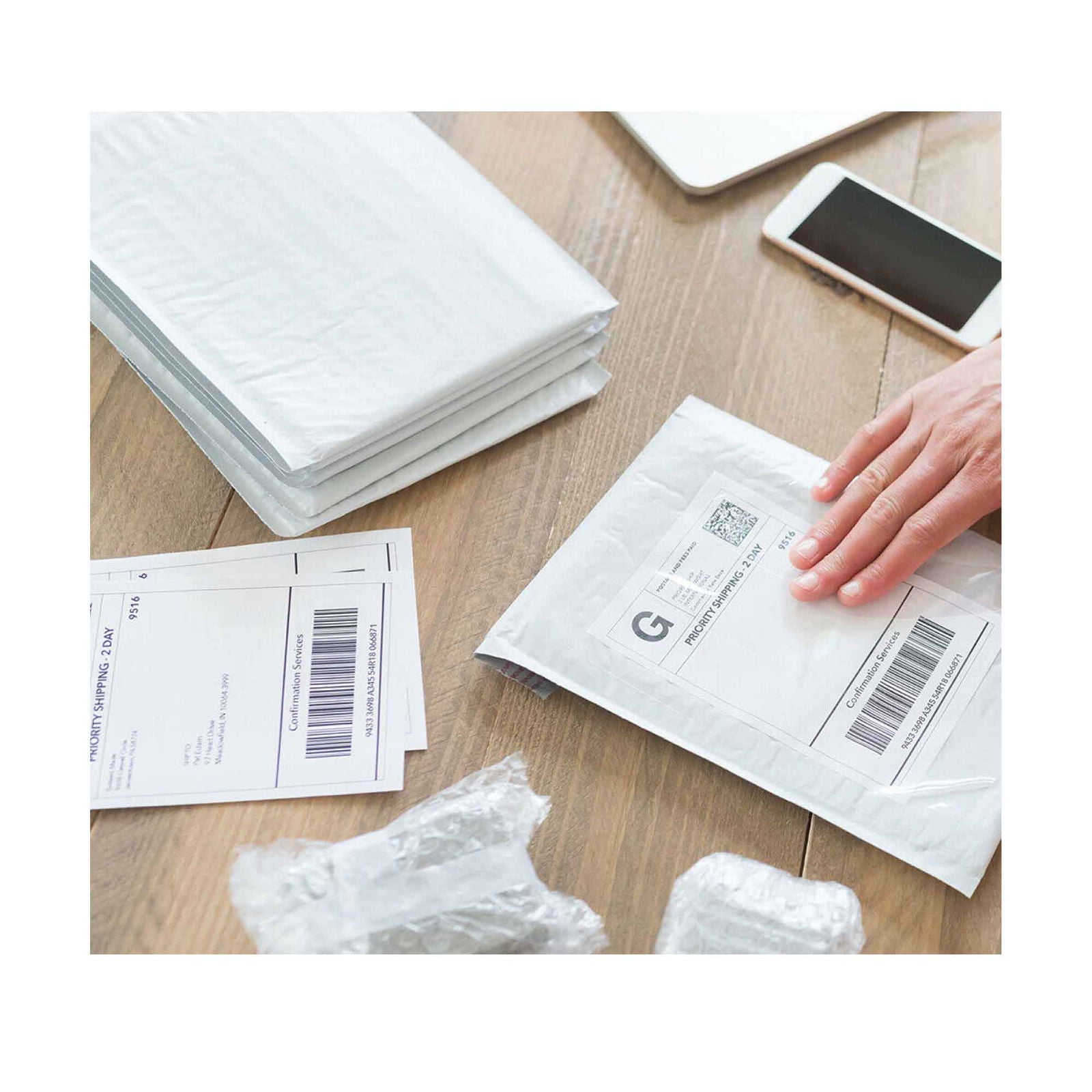 1 Roll x 400 Label Stickers 102x150mm - Direct Thermal White Shipping Labels - Next Deals AU