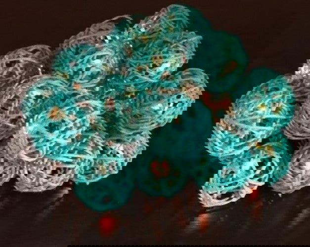 1 Set of 20 LED Turquoise 5cm Rattan Cane Ball Battery Powered String Lights Christmas Gift Home Wedding Party Bedroom Decoration Table Centrepiece - Next Deals AU