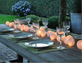 1 Set of 20 LED White 5cm Cotton Ball Battery Powered String Lights Christmas Gift Home Wedding Party Bedroom Decoration Outdoor Indoor Table Centrepiece - Next Deals AU