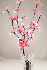 1 Set of 50cm H 20 LED Pink Frangipani Tree Branch Stem Fairy Light Wedding Event Party Function Table Vase Centrepiece Decoration Girl Bedroom - Next Deals AU