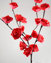 1 Set of 50cm H 20 LED Red Rose Tree Branch Stem Fairy Light Wedding Event Party Function Table Vase Centrepiece Decoration - Next Deals AU
