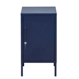 ArtissIn Bedside Table Metal Cabinet - Blue